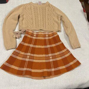 Cupcakes and cashmere Girls Sweater & Skirt Set – Size XS (4)